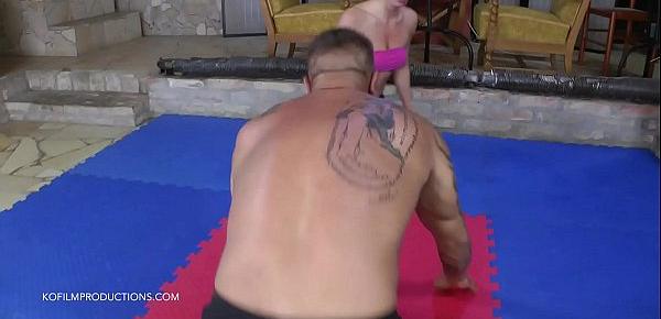  Vera Wonder vs. Zsolt - bikini mixed wrestling